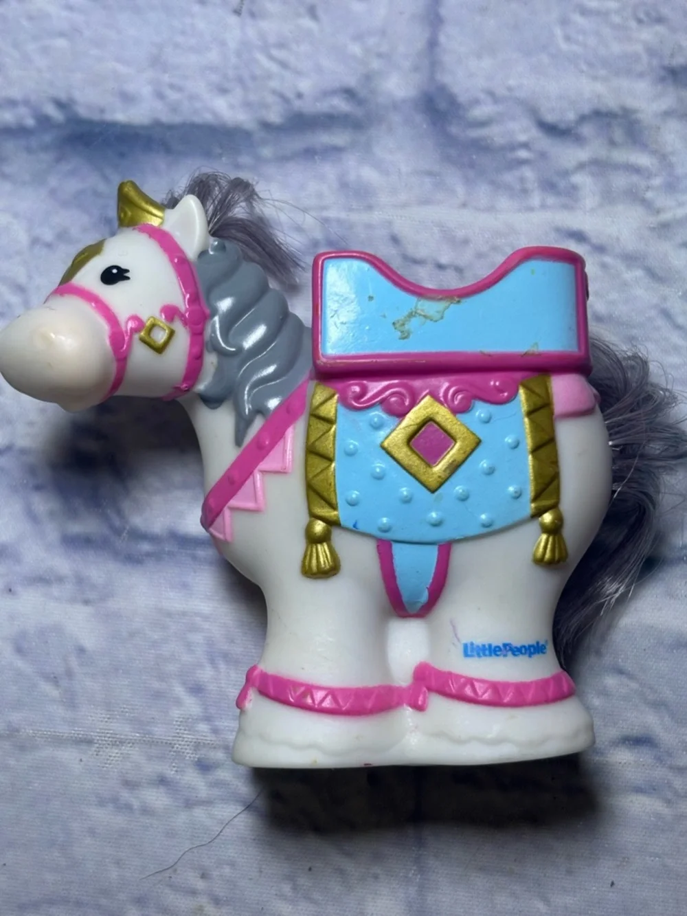 Fisher-Price Little People Princess Castle Horse Wheelies Mom Mechanic Lot Of 4